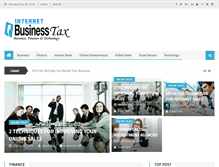 Tablet Screenshot of internetbusinesstax.com